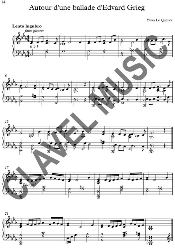 Partition de Autour dune ballade pour harpe celtique pdf