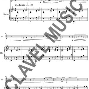 Partition de SAINT-SAENS C. Romance op.36 pour Violoncelle et Harpe pdf