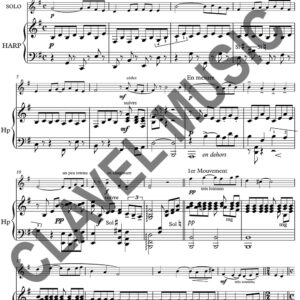 Partition de RAVEL M. Pavane pour Solo et Harpe pdf