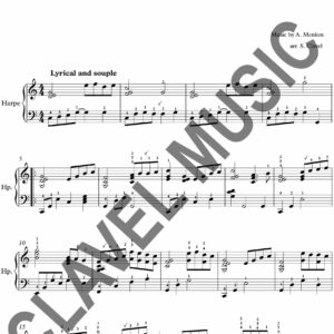 Partition de MENKEN A. La Belle et la bête pour Harpe pdf