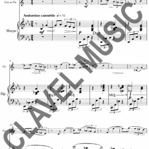 Partition de GLIERE R. Intermezzo pour Cor en Fa et Harpe pdf