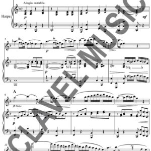 Partition de BEETHOVEN L. v. Romance en Fa op. 50 N° 1, pour Fl ou V°et Harpe pdf