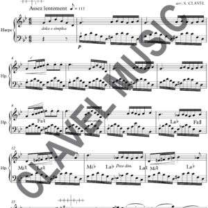 Partition de ALKAN C.V. Barcarolle n°6 pour Harpe pdf